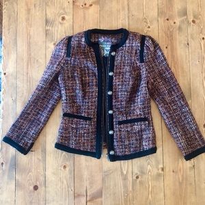 Free People tweed boucle blazer